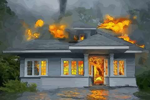 梦到房子着火是什么意思