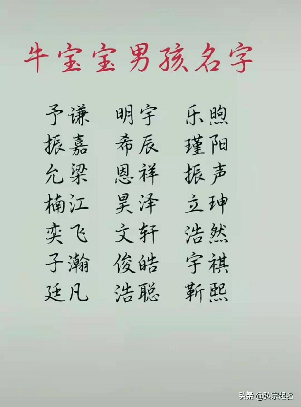 牛宝宝取名宜用字_牛宝宝取名宜用字免费_2021牛宝宝取名宜用字