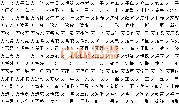 最有意义的名字一个字，最有意义的名字