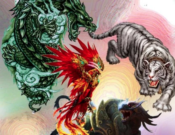中国神话宇宙！东方妖神系列-四大神兽青龙、白虎、朱雀、玄武