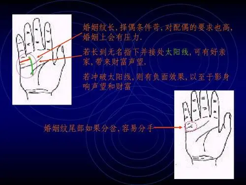 手纹婚姻算命图解大全 算命手相