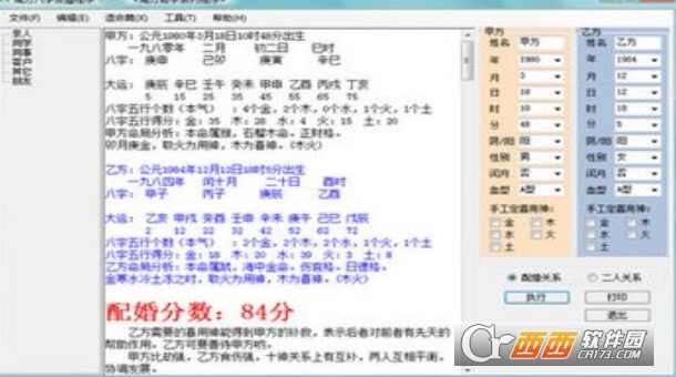 南方八字合婚程序免费版