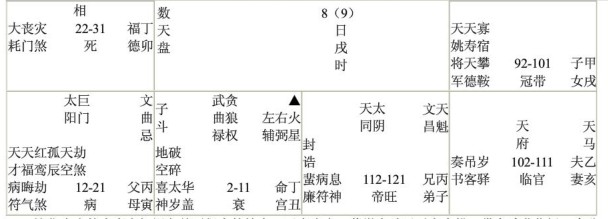 己年命宫在丑宫紫微星在巳宫-婚姻不佳