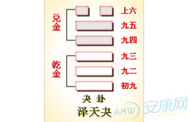 六爻泽天夬卦详解人生运势吉凶分析！