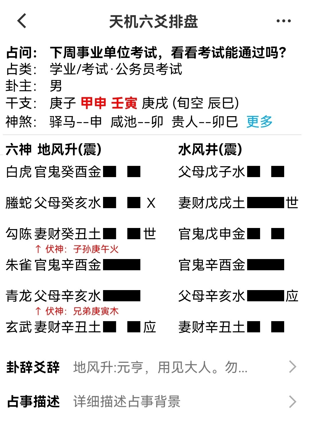 罗盘中八卦六爻图解，六爻风水罗盘