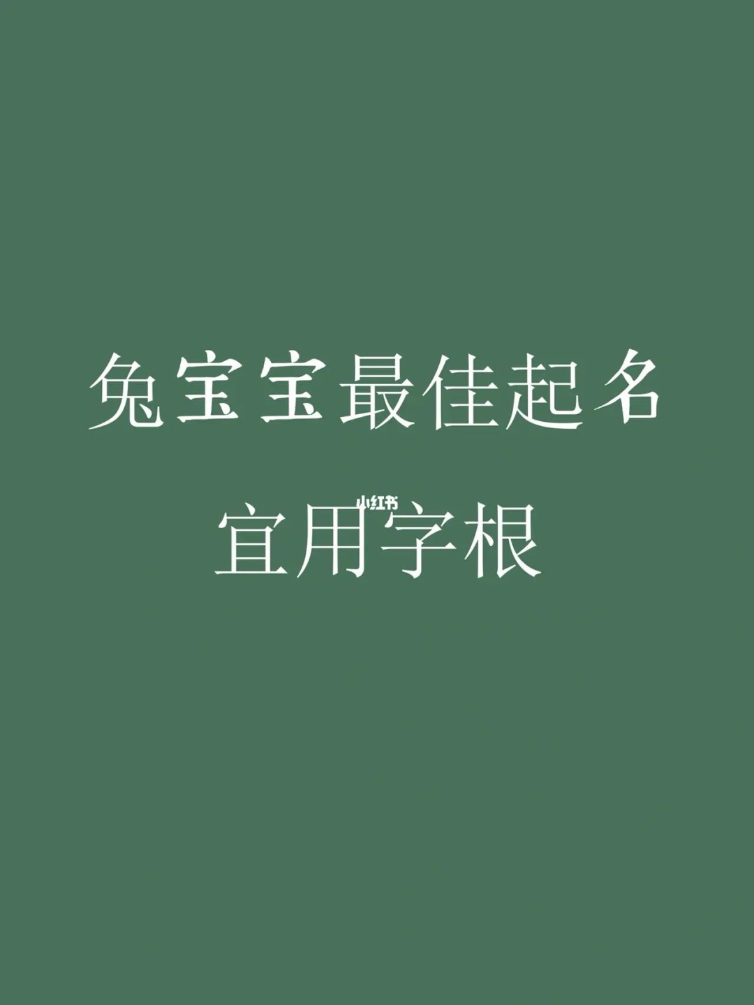 2023年出生的带草字头的兔宝名字，2023年兔宝宝取名禁忌