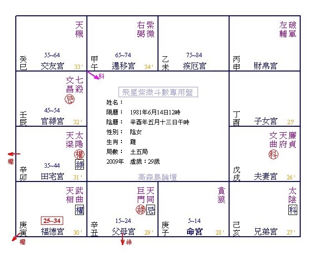 梁若瑜老师的飞星紫微斗数忌转忌禄转忌的介绍(1)